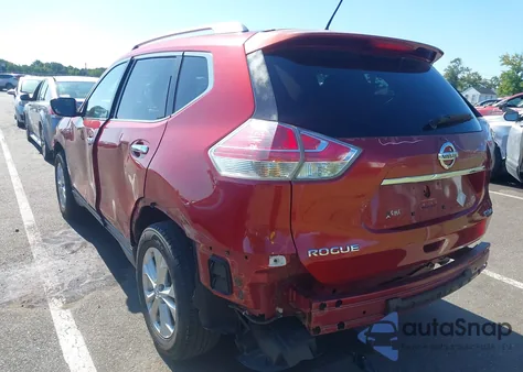 2015 Nissan Rogue Sv z USA, uszkodzony, nr VIN KNMAT2MV6FP522760